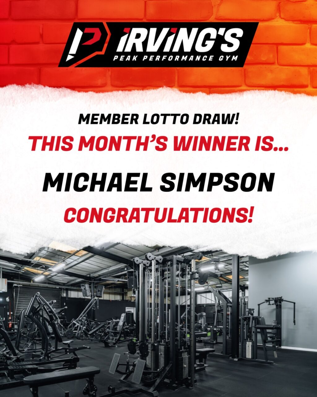 Instagram post from irvingspeakperformancegym. This post is in position 2.